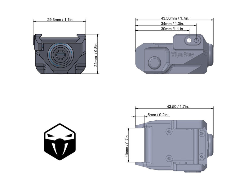 Load image into Gallery viewer, Scrapper Subcompact Pistol Red Laser Sight - Vector Optics US Online Store