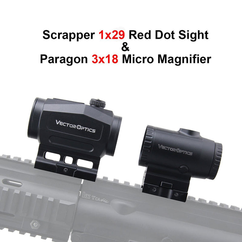 Load image into Gallery viewer, Scrapper Red Dot Sight With 3x Paragon Magnifier - Vector Optics US Online Store