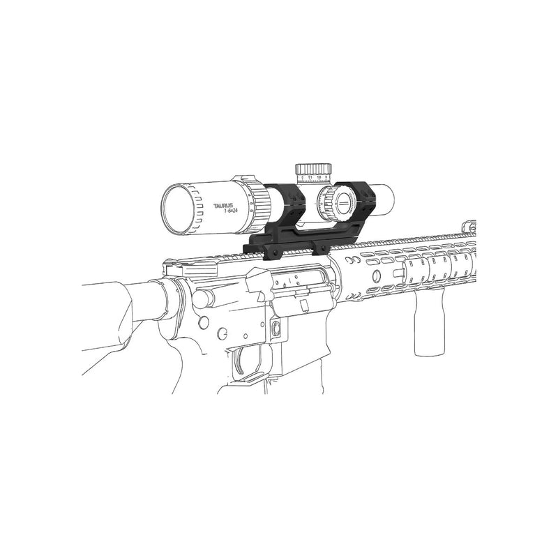 Load image into Gallery viewer, 30mm 1 - Piece Adjustable Extended Picatinny Mount - Vector Optics US Online Store