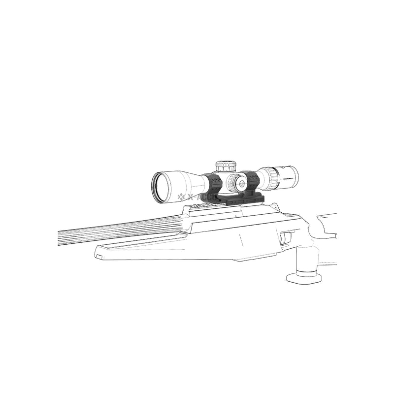 Load image into Gallery viewer, 34mm Cant 0MOA One Piece High Picatinny Mount - Vector Optics US Online Store