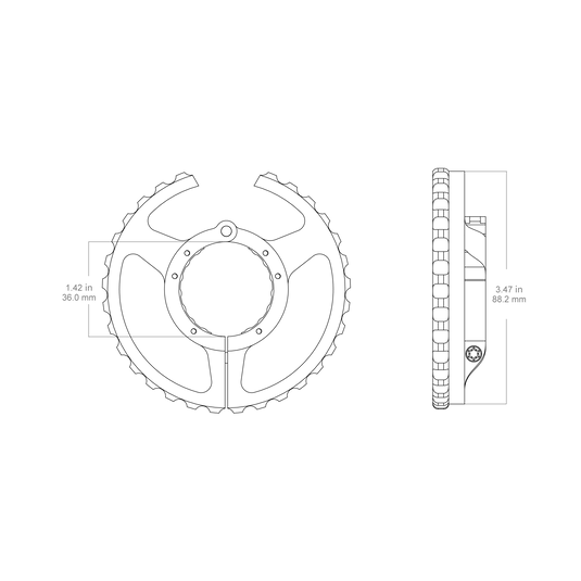Continental Scope Big Side Wheel GenII - Vector Optics US Online Store