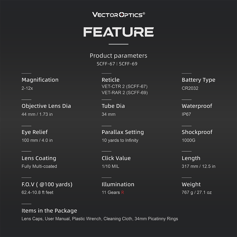 Load image into Gallery viewer, Continental 2-12× FFP riflescope MPVO