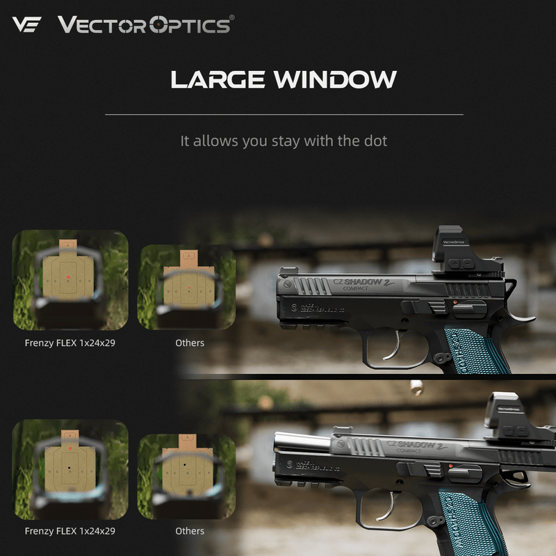 Load image into Gallery viewer, Vector Optics SCRD-76 Frenzy FLEX 1x24x29 LARGE WINDOW