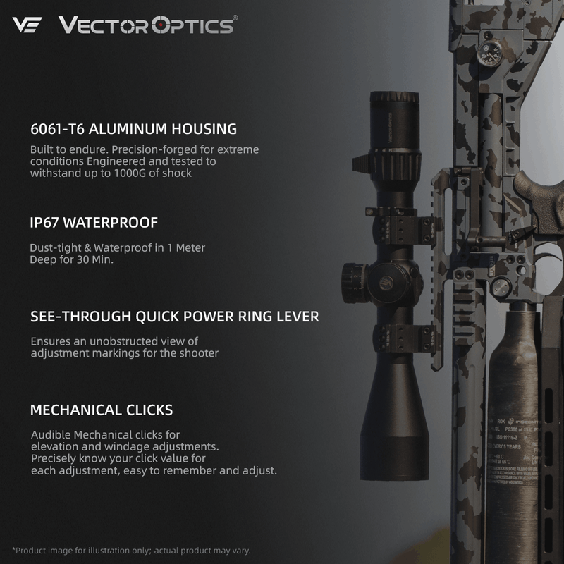 Load image into Gallery viewer, IP67 waterproof riflescope
