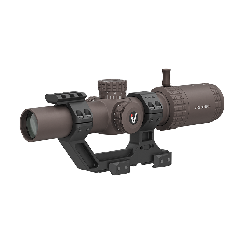 Load image into Gallery viewer, S6 1–6x24 LPVO SFP Burnt Brown Rifle Scope with 1-Piece High Picatinny AR Mount (OPSL123)