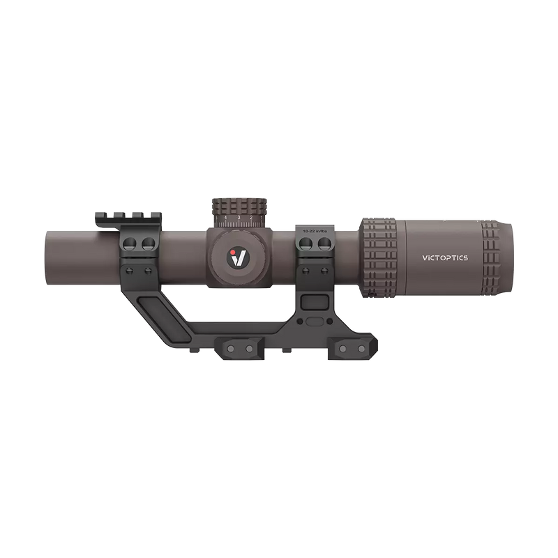 Load image into Gallery viewer, S6 1–6x24 LPVO SFP Burnt Brown Rifle Scope with 1-Piece High Picatinny AR Mount (OPSL123)
