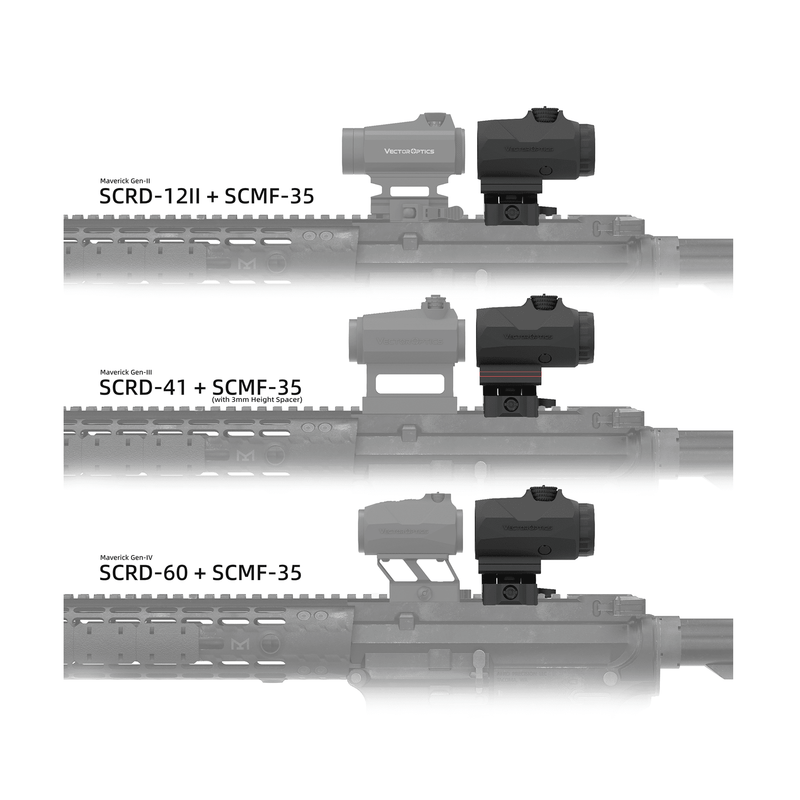 Load image into Gallery viewer, Maverick-IV 3x22 Magnifier Mini Rubber Armored (SCMF-35)