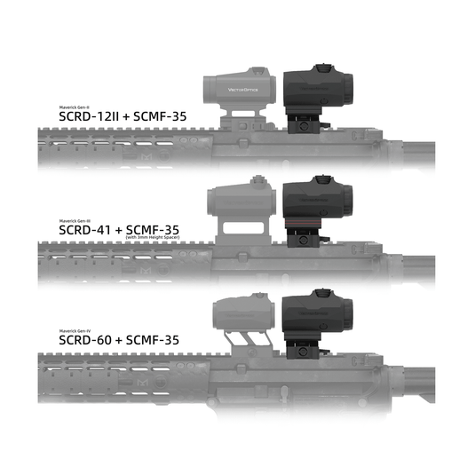 Maverick-IV 3x22 Magnifier Mini Rubber Armored (SCMF-35)