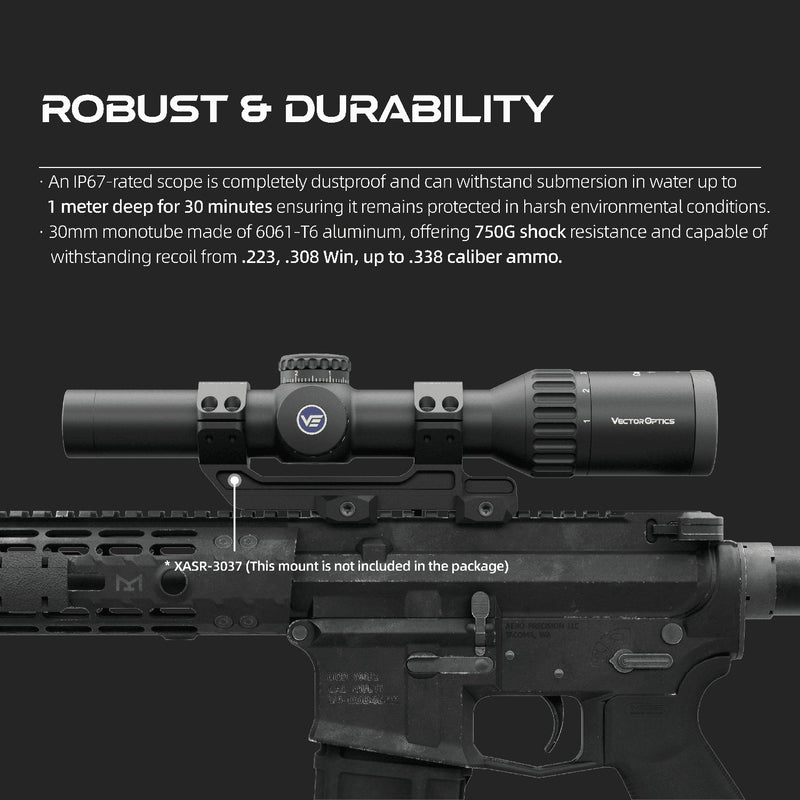 Load image into Gallery viewer, Continental 1 - 6x24i Fiber Rifle Scope_LPVO under $500 (SCOC - 44) - Vector Optics US Online Store