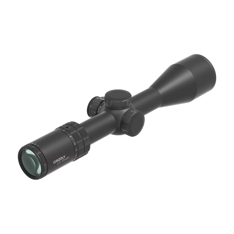 Load image into Gallery viewer, Varmint Hunting | Grizzly 2.5-15x50i HD SFP Hunting Rifle Scope (SCOM-48)