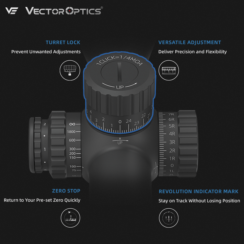 Load image into Gallery viewer, Tauron 4-16x44 HD MOA TURRET FUNCTION