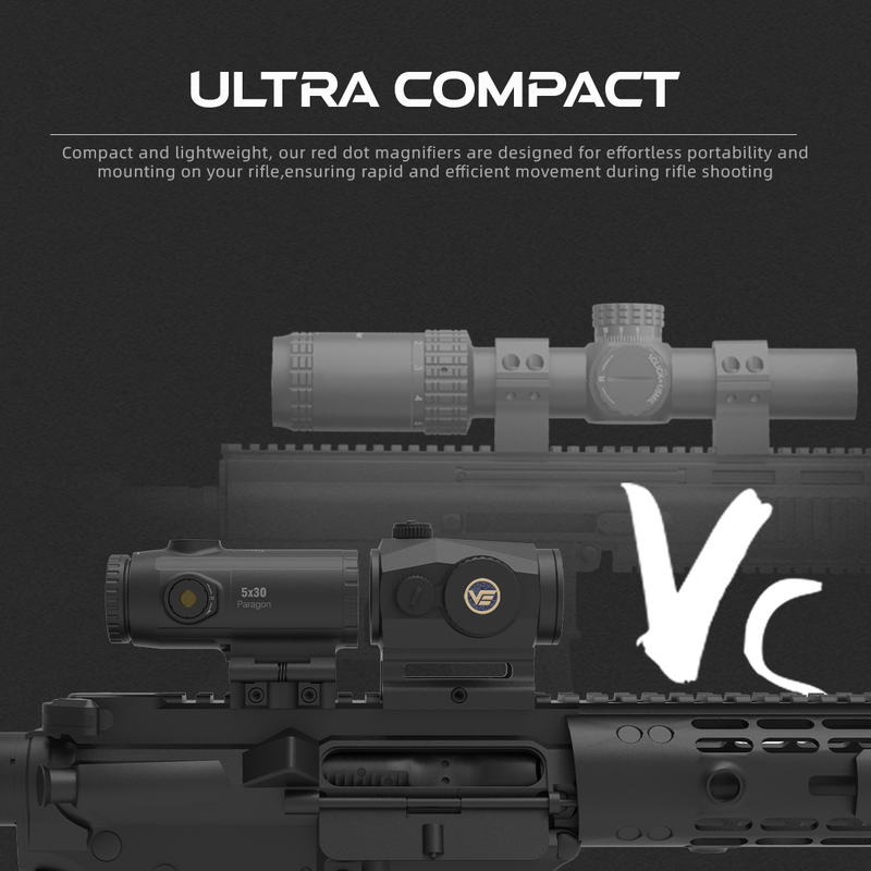 Load image into Gallery viewer, Scrapper 1x25 Red Dot Solar Power With 5x Magnifier Ultra Compact