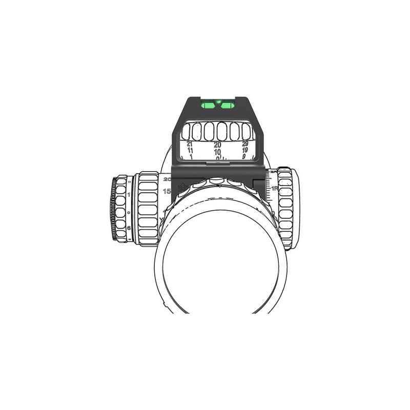 Load image into Gallery viewer, X - ACCU 30/34mm Quick - flip Turret Mark Magnifier Mount Ring with Level Bubble SCTR - 01/02 - Vector Optics US Online Store