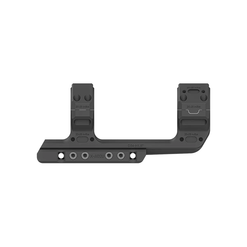 Load image into Gallery viewer, 34mm X-MOD 1.5'' One Piece Extended Picatinny Mount (XASR-3476)
