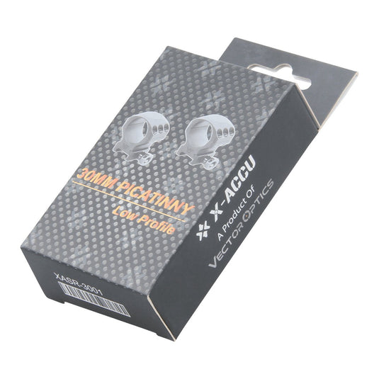 30mm X-Accu 1" Low Profile Picatinny Scope Rings - Vector Optics Online Store