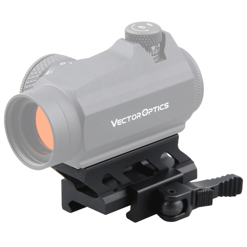 Load image into Gallery viewer, 1" Profile Cantilever Picatinny Riser QD Mount Details
