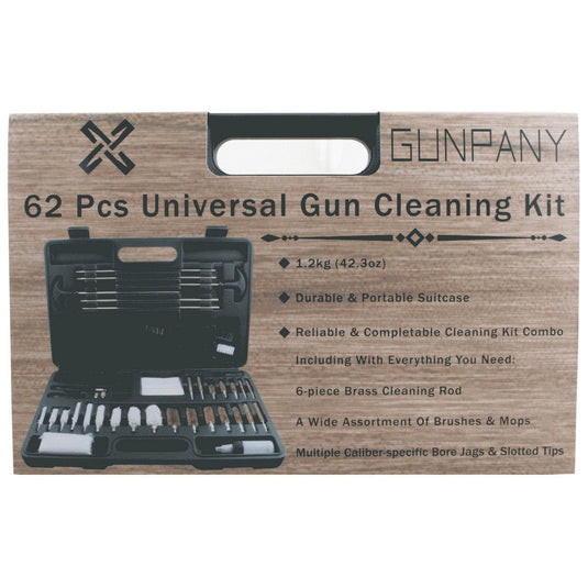 Gunpany Universal Gun Cleaning Kit (62 Pieces) - Vector Optics Online Store