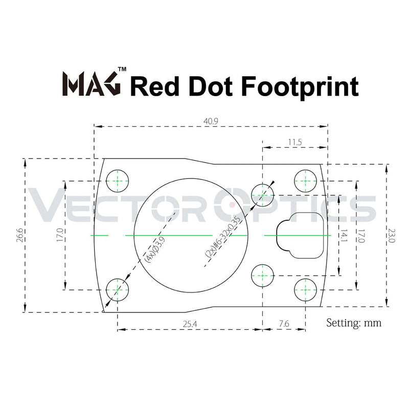 Load image into Gallery viewer, MAG Red Dot Sight Cantilever Picatinny Riser Mount - Vector Optics Online Store