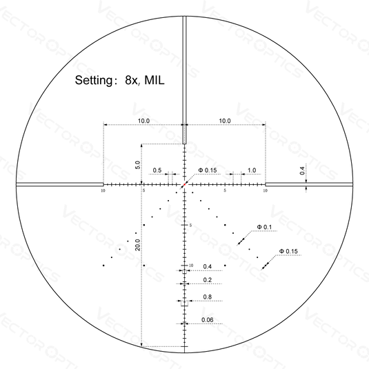 Veyron 2-8x32IR Compact SFP Scope - Vector Optics Online Store