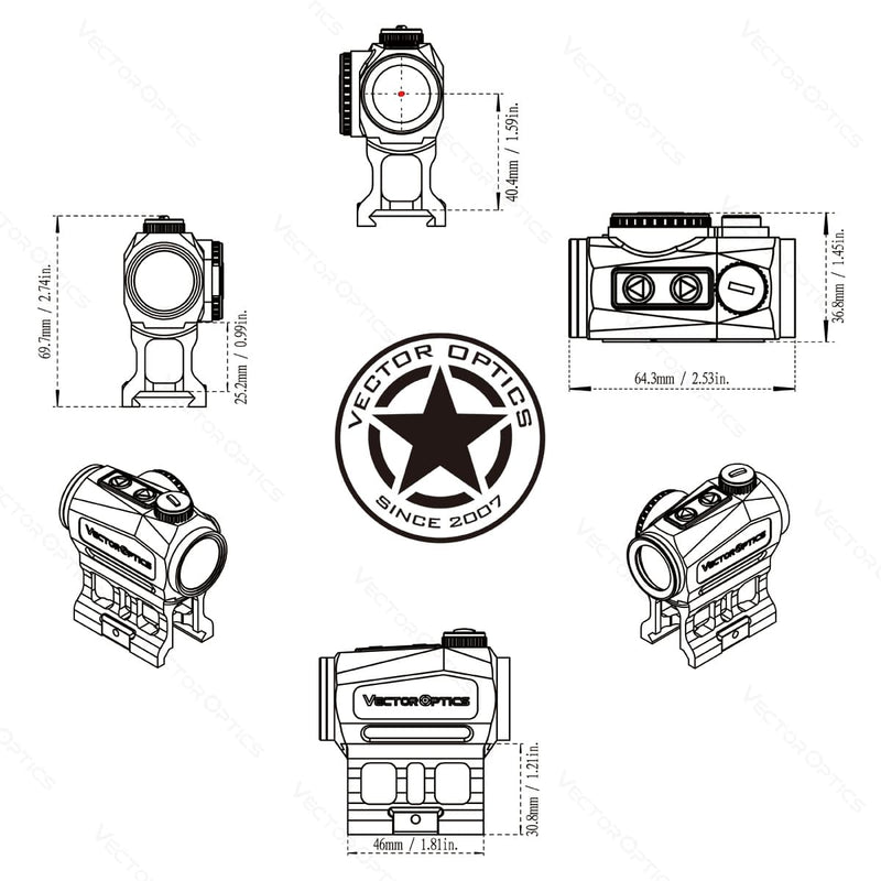 Load image into Gallery viewer, Scrapper 1x22 - Vector Optics Online Store