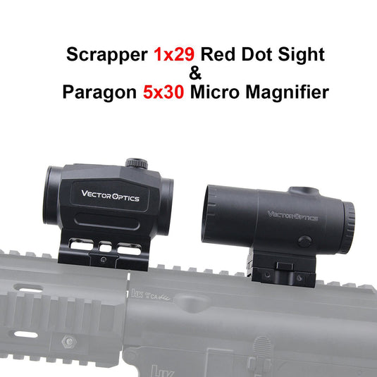 Scrapper Red Dot Sight With 3/5X Paragon Magnifier - Vector Optics Online Store