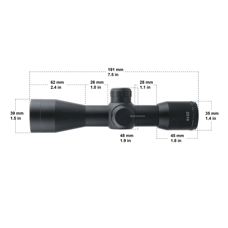 Load image into Gallery viewer, VictOptics B1 4x32 Compact Scope - Vector Optics Online Store