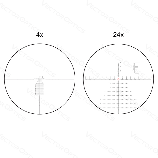 34mm Continental x6 4-24x56 FFP FDE Ranging - Vector Optics Online Store