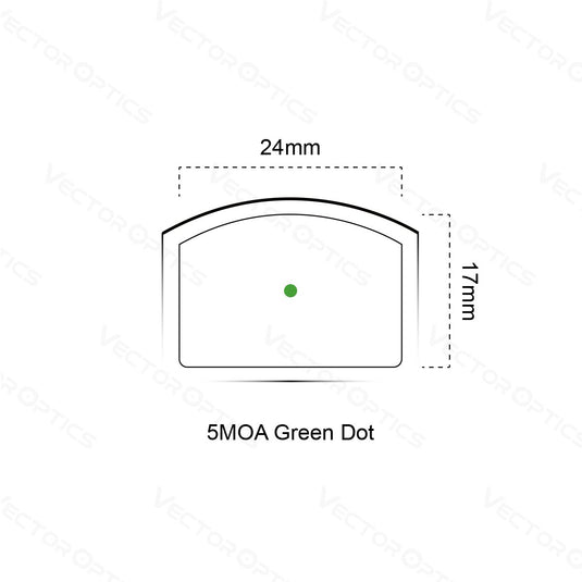 Frenzy 1x17x24 Pistol Green Dot Sight - Vector Optics Online Store