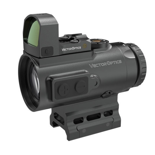Piggyback Red Dot | Paragon 4x Prism Scope BDC Reticle w/ Center Dot (SCPS-M04)