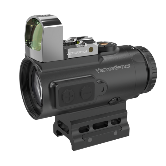 Piggyback Red Dot | Paragon 4x Prism Scope BDC Reticle w/ Center Dot (SCPS-M04)