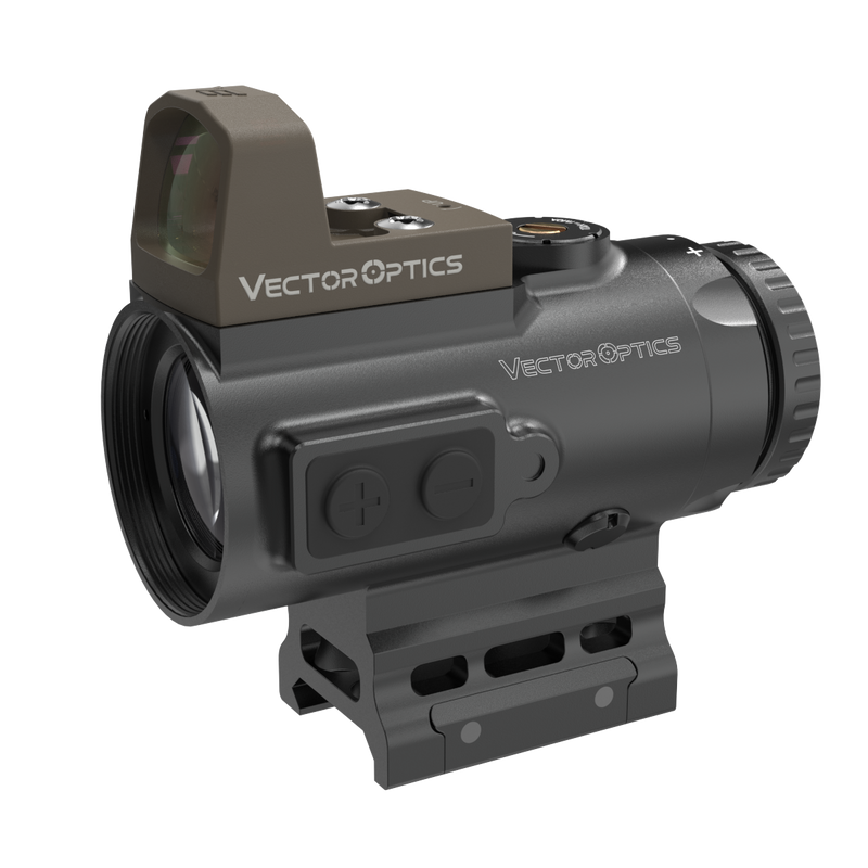Load image into Gallery viewer, Piggyback Red Dot | Paragon 4x Prism Scope BDC Reticle w/ Center Dot (SCPS-M04)