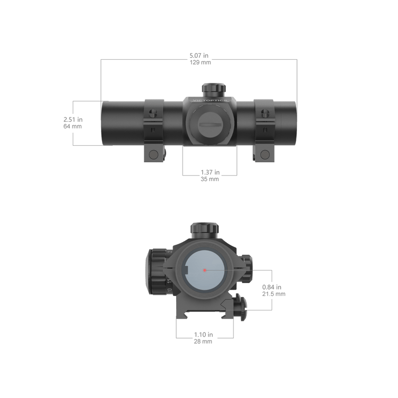 Load image into Gallery viewer, VictOptics T1 1x30 Red Dot Scope - Vector Optics Online Store