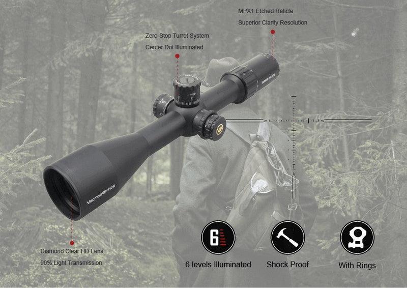 Load image into Gallery viewer, Taurus 6-24x50 HD - Vector Optics Online Store