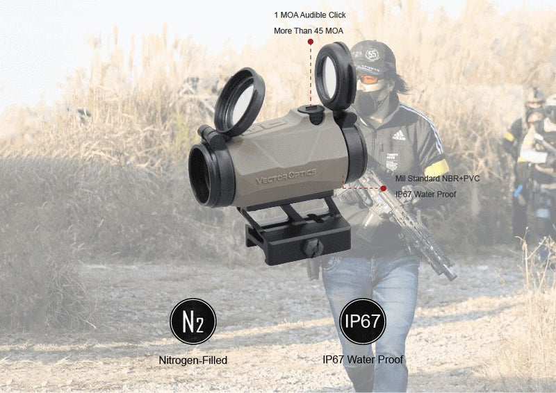 Load image into Gallery viewer, Maverick-IV 1x20 Mini Rubber Armored Reflex Sight SOP - Vector Optics Online Store