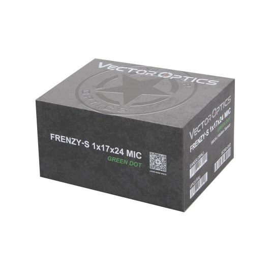Frenzy-S 1x17x24 MIC Pistol Green Dot Sight 7075 Alu - Vector Optics Online Store