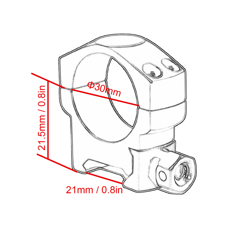 Load image into Gallery viewer, Vector Optics Scope Weaver Rings 25.4mm/30mm - Vector Optics Online Store