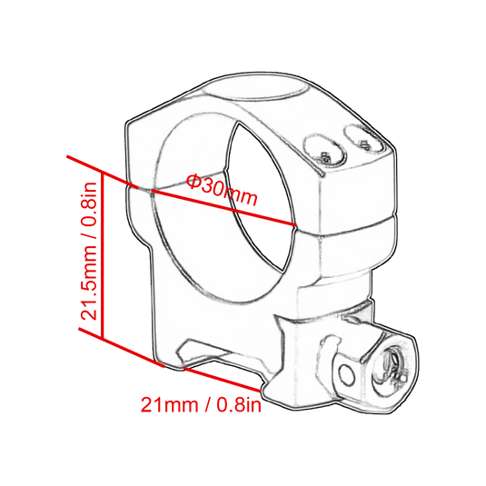 Vector Optics Scope Weaver Rings 25.4mm/30mm - Vector Optics Online Store