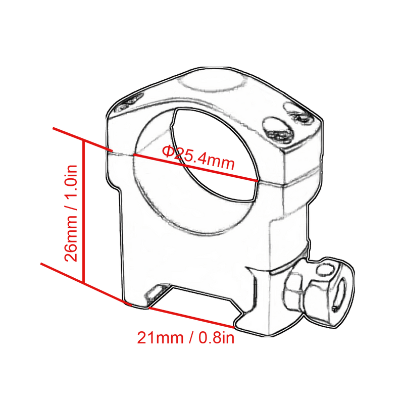 Load image into Gallery viewer, Vector Optics Scope Weaver Rings 25.4mm/30mm - Vector Optics Online Store