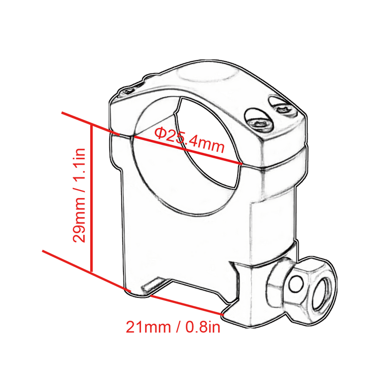 Load image into Gallery viewer, Vector Optics Scope Weaver Rings 25.4mm/30mm - Vector Optics Online Store