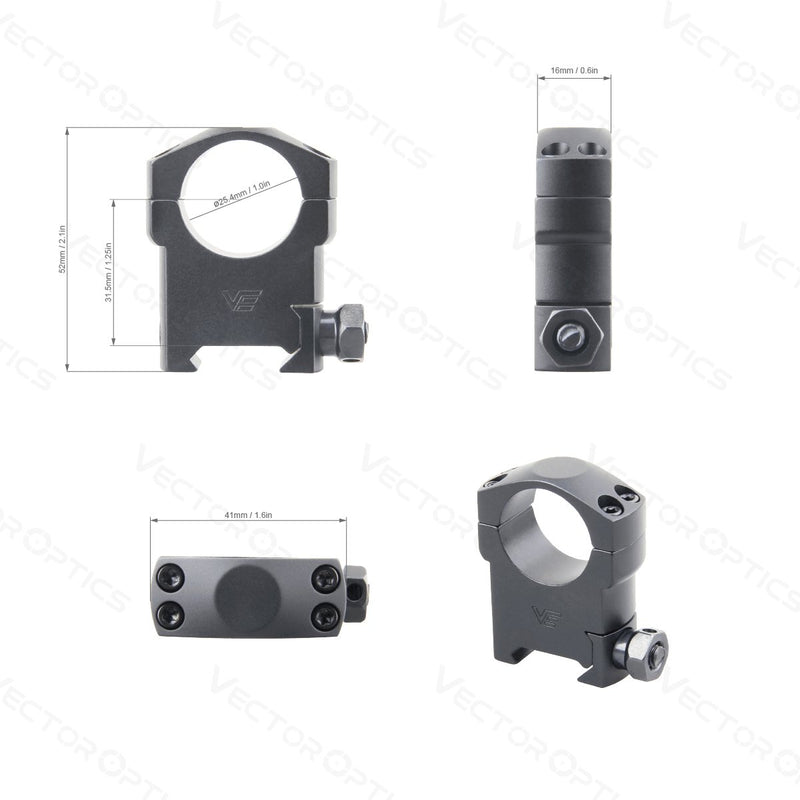Load image into Gallery viewer, Vector Optics Scope Weaver Rings 25.4mm/30mm - Vector Optics Online Store