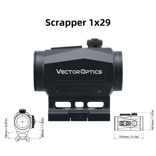 Scrapper Red Dot Sight With 3x Paragon Magnifier - Vector Optics US Online Store