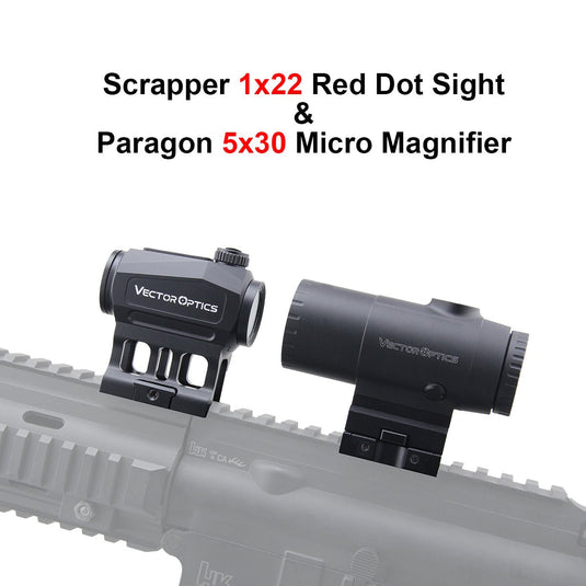 Scrapper Red Dot Sight With 3/5X Paragon Magnifier - Vector Optics Online Store