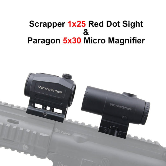 Scrapper Red Dot Sight With 3/5X Paragon Magnifier - Vector Optics Online Store