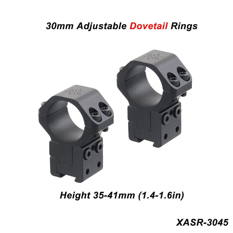 Load image into Gallery viewer, X-ACCU 25.4mm/1in 30mm 34mm Adjustable Scope Rings - Vector Optics Online Store