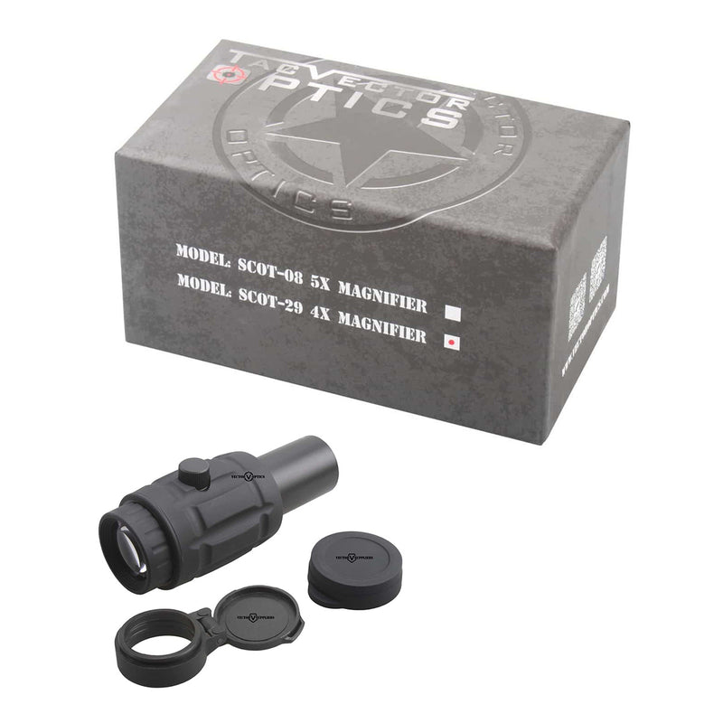 Load image into Gallery viewer, 4x Red Dot Magnifier with w/ Flip Side Mount - Vector Optics Online Store