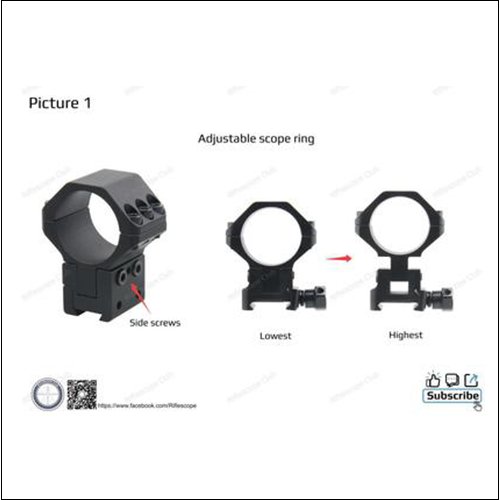 How to Resolve Scope Elevation Not Enough for Your .22 LR or Airgun? Try The Adjustable Scope Ring. - Vector Optics US Online Store