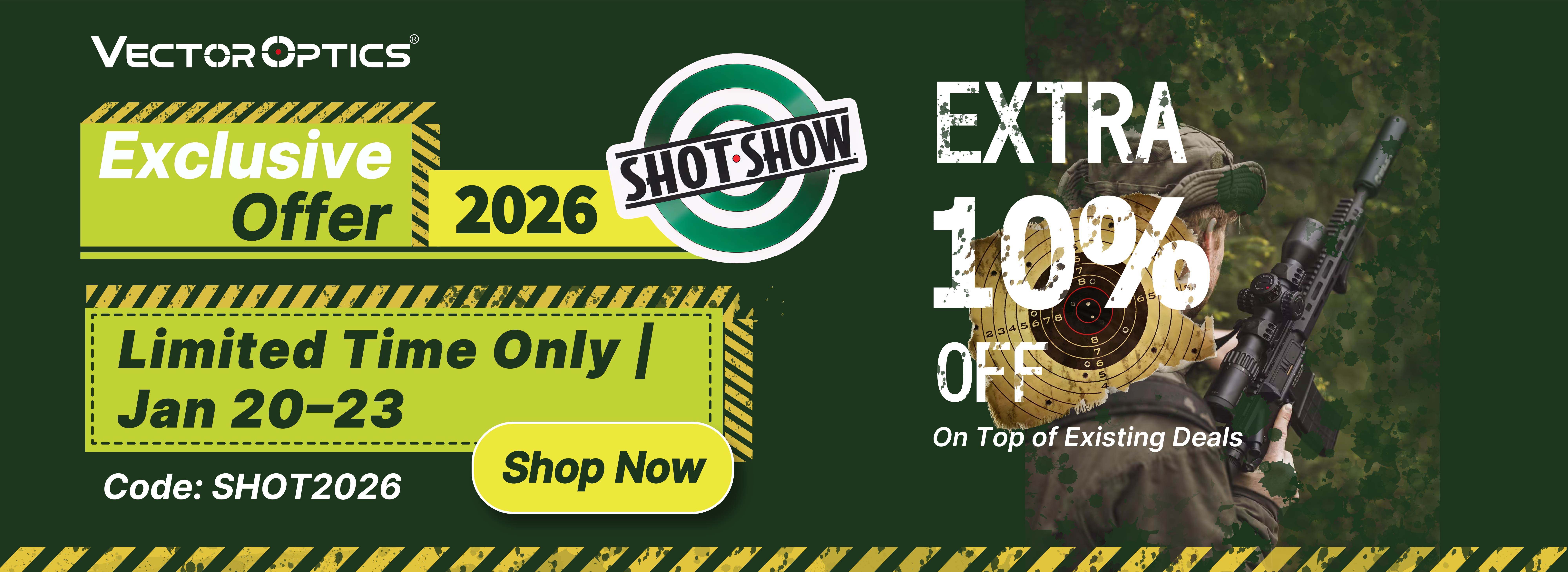 2026 SHOT Show Exclusive Offer | EXTRA 10% OFF | Jan 20-23 ONLY ...