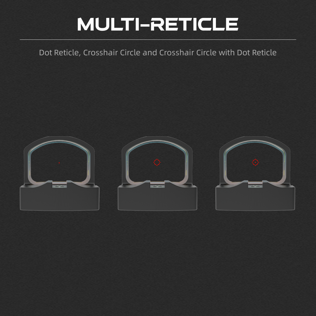 Multi Reticle | Frenzy FM 1x17x24 MRT Red Dot Sight (SCRD-M43) | for Glock® 43X/48