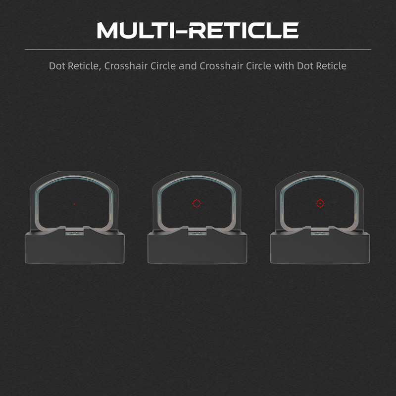 Load image into Gallery viewer, Multi Reticle | Frenzy FM 1x17x24 MRT Red Dot Sight (SCRD-M43) | for Glock® 43X/48
