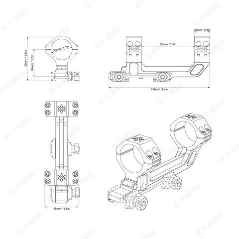 30mm One Piece ACD Mount